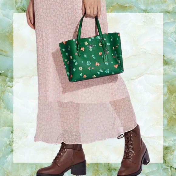 Coach Mollie Tote Bag with Mystical Floral Print NWT! - Picture 5 of 6